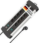 Brennenstuhl Premium-Alu-Line Steckdosenleiste 12-Fach, 3m | Mehrfachsteckdose aus