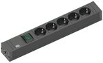 BACHMANN - Connect -Line - 5fach Steckdosenleiste. Mehrfachsteckdosenleiste mit