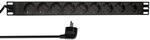 LogiLink Professional PDU9C03 Hochwertige 19" Steckdosenleiste 9-Fach CEE7/3