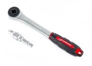 Rothenberger Chrom-Vanadiumstahl Uni Stufenschl&uuml;ssel Set mit Ratsche, 3/8" - 1"