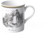 Villeroy und Boch Audun Chasse Kaffeebecher, 300 ml, H&ouml;he: 9,1cm, Premium Porzellan,