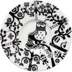 Iittala 1012499 Taika schwarz Untertasse 11cm, Porzellan