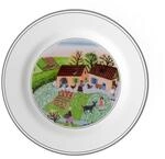 Villeroy und Boch Design Naif Brotteller Bauernhof, Premium Porzellan