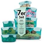GOURMETmaxx Frischhaltedosen mit Deckel Klick-it 7-Dosen-Set | Aufbewahrungsbox...