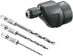 Bosch Bohrer-Aufsatz f&uuml;r IXO Akkuschrauber (mit 3tlg. Bohrer Set, Kunststoff,