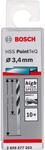 Bosch Professional 10 St&uuml;ck HSS Spiralbohrer PointTeQ (f&uuml;r Metall, 3,4 x 39 x 70