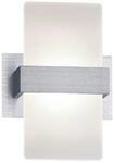 Trio Leuchten LED Wandleuchte Platon 274670105, Aluminium, Schirm Acryl wei&szlig;, 1 x