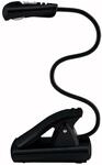 WEDO 2541001 Mobile Leselampe (mit LED Beleuchtung und Clip), mit Batterien, schwarz