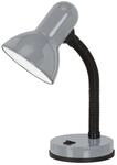 EGLO Tischlampe Basic 1, 1 flammige Tischleuchte, Schreibtischlampe aus Stahl und