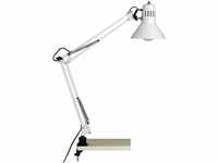 BRILLIANT Lampe Hobby Schreibtischklemmleuchte weiß | 1x A60, E27, 40W, geeignet