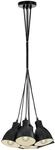 EGLO Pendellampe Priddy, 7 flammige Vintage Pendelleuchte im Industrial Design, Retro