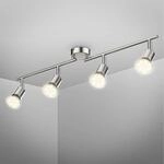 B.K.Licht - Deckenlampe schwenkbar, warmwei&szlig;e Lichtfarbe, GU10 Fassung, LED