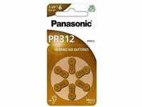 Panasonic PR312 Zink-Luft-Batterien für Hörgeräte, Typ 312, 1.4V,