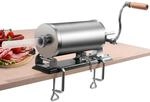 COSTWAY 2,5kg/3kg/4kg Wurstf&uuml;ller manuell, Wurstmaschine aus Edelstahl,