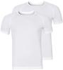 Odlo Herren Unterhemd Shirt s/s Crew Neck Active Cubic Light 2 Pack, White -...