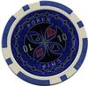 50 Poker-Chips Laser-Chips Ocean-Champion-CHIP Kanten abgerundet 12g Metallkern...