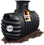 4rain COMPACT Erdtank 1600 Liter mit k&uuml;rzbarer Schachtverl&auml;ngerung und