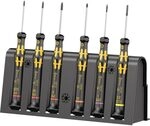 Wera 05030180001 1550/6 ESD Elektroniker-Schraubendrehersatz + Rack, 6-teilig