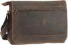 Green Burry A4 Tasche, Überschlagtasche, Schultertasche Vintage braun 1766 25,