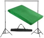 vidaXL Fotohintergrund-System 300 x 300 cm Gr&uuml;n