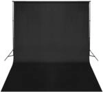 vidaXL Fotohintergrund-System 500 x 300 cm Schwarz