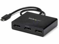 StarTech.com 3-Port USB-C Multi-Monitor Adapter, USB-C auf 3x DisplayPort 1.2 MST