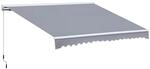 Outsunny Gelenkarmmarkise Verstellbare Klemmmarkise Terrassenmarkise 4,5 x 3m