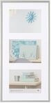 walther design Bilderrahmen silber 3x 13x18 cm Galerie mit Passepartout, New