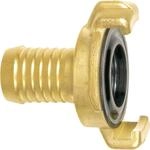 Geka 80101SB Schlauchst&uuml;ck 1/2 Zoll 13 mm aus Messing, Gold, 18 x 8 x 13 cm