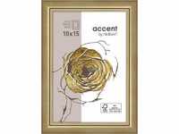 accent by nielsen Holz Bilderrahmen Ascot, 10x15 cm, Gold