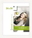 nielsen Bilderrahmen, 24 x 30 cm, Holz, Wei&szlig;, Rahmen zum Aufh&auml;ngen im Hoch- &
