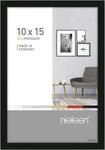 nielsen Bilderrahmen, 10 x 15 cm, Aluminium, Schwarz glanz, Fotorahmen zum