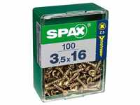 Spax 18322 Schachtel mit 150 Stück. Holzschraube CAB Flache YELLOX 2,0 x 10...