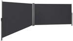 SONGMICS Doppelseitenmarkise, 1,8 x 6 m (H x L), ausziehbare Seitenmarkise,