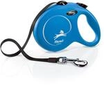 flexi&reg; Classic L Hunde Roll-Leine, 5m Gurt, blau | Die original flexi&reg; Leine &ndash;