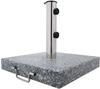 Anaterra® Sonnenschirmständer - Granit, 25/30 kg, Rund/Quadratisch, mit...