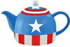 Funko MV03407 MARVEL Teapot: I Am Captain America, Ceramic, Blue, 14 x 9.5 x...
