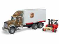 bruder 02828 - Mack Granite UPS Logistik-LKW inklusive Mitnahmestapler - 1:16...