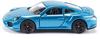siku 1506, Porsche 911 Turbo S, Metall/Kunststoff, Blau, Spielzeugauto für Kinder,