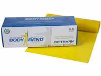 DITTMANN Body Band Fitnessband Gymanstik Expander Kraft 5.5m gelb (leicht)