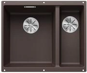BLANCO SUBLINE 340/160-U | Granitsp&uuml;le aus SILGRANIT cafe | Einbauart: Unterbau 