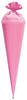 ROTH Bastelschultüte 70cm rosa rund - Schultüte mit Stabiler Rot(h)-Spitze mit