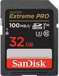 SanDisk Extreme PRO SDHC UHS-I Speicherkarte 32 GB (V30, &Uuml;bertragungsgeschwindigkeit