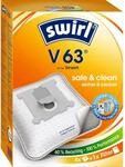Swirl V 63 EcoPor Staubsaugerbeutel (4 Beutel), rei&szlig;feste Staubbeutel f&uuml;r einige