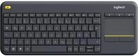 Logitech K400 Plus Kabellose Touch-TV-Tastatur mit integriertem -DEU QWERTZ 