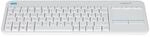 Logitech K400 Plus Kabellose Touch-TV-Tastatur mit integriertem Touchpad,
