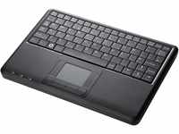 Perixx Tastatur, PERIBOARD-510 H Plus, USB, Super Mini Touchpad Keyboard, mit...