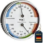 TFA Dostmann Analoges Thermo-Hygrometer, 45.2040.42, zur Kontrolle von Temperatur und