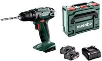 metabo Akku-Bohrschrauber BS 18, 48 Nm Profi Akkuschrauber, 18 V, metaBOX | Set mit 2