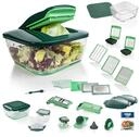Genius Nicer Dicer Chef Gem&uuml;seschneider 34-in-1, Gr&uuml;n | 34 Funktionen,